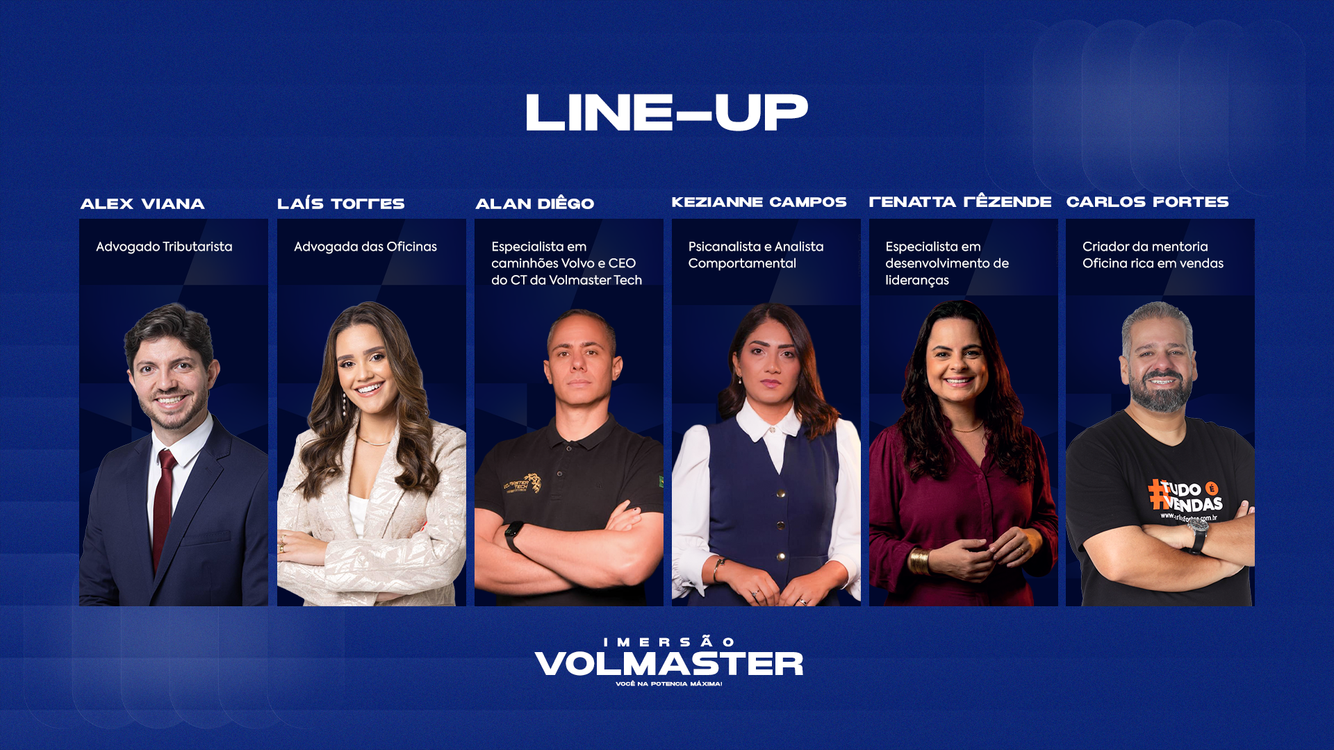 Palestrantes Imersão Volmaster Tech